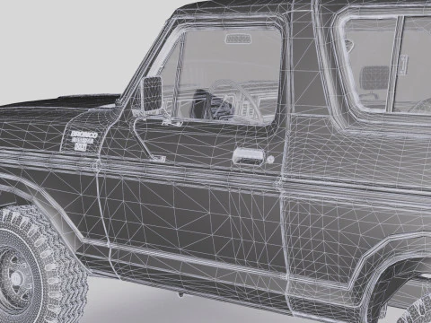 Bronco Mk2 1978 3D Model