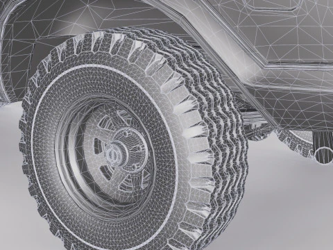 Bronco Mk2 1978 3D Model