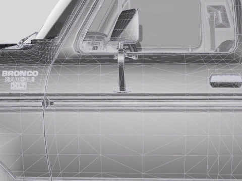 Bronco Mk2 1978 3D Model