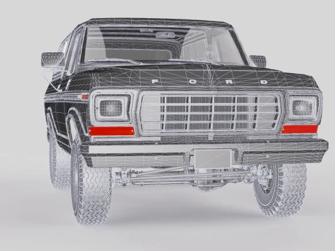 Bronco Mk2 1978 3D Model