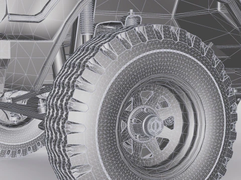 Bronco Mk2 1978 3D Model