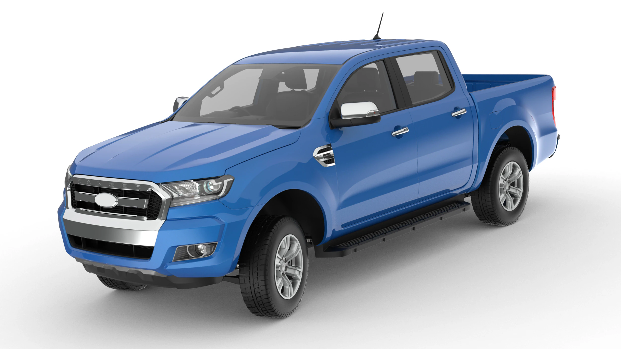 Pickup Ranger 2018 3D Model .c4d .max .obj .3ds .fbx .stl .blend 