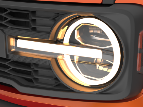 SUV Bronco Raptor Mk6 2022 3Dモデル