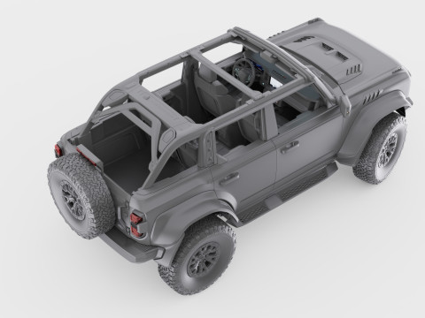 SUV Bronco Raptor Mk6 2022 3Dモデル