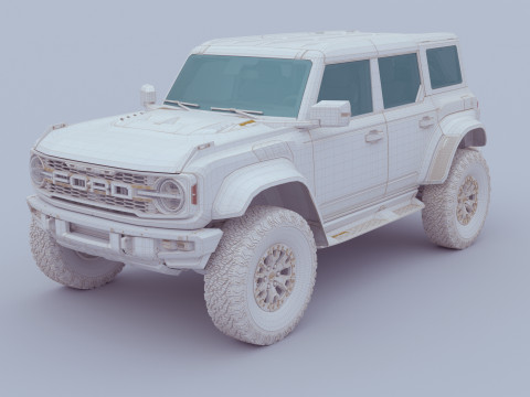 SUV Bronco Raptor Mk6 2022 3Dモデル