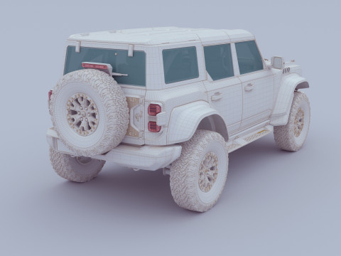 SUV Bronco Raptor Mk6 2022 3Dモデル