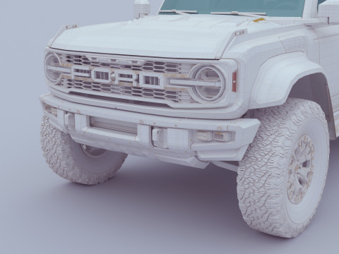 SUV Bronco Raptor Mk6 2022 3Dモデル
