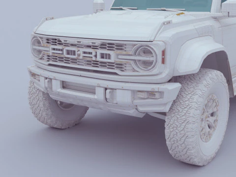 SUV Bronco Raptor Mk6 2022 3D Model