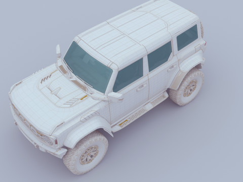SUV Bronco Raptor Mk6 2022 3Dモデル