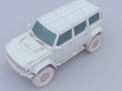 SUV Bronco Raptor Mk6 2022 3D Model