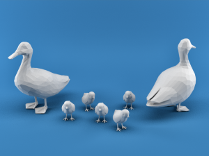 farm animals 3D 模型