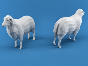 farm animals 3D 模型
