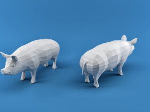 farm animals 3D 模型