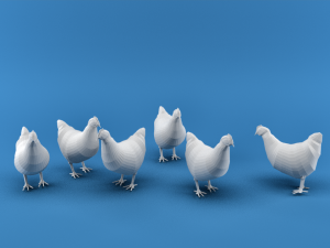 farm animals 3D 模型