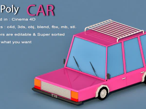 cartoon car 3D Model