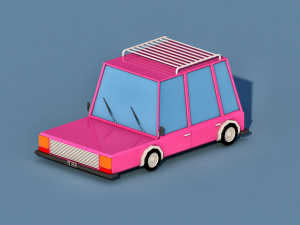 cartoon car 3D Model