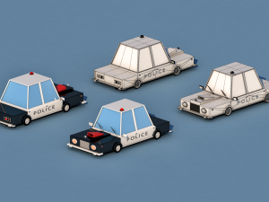 cartoon city cars v1 3Dモデル