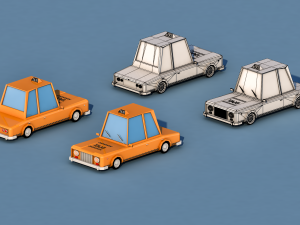 cartoon city cars v1 3Dモデル