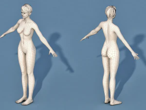base character female 3D Model