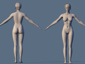 base character female Modelo 3D