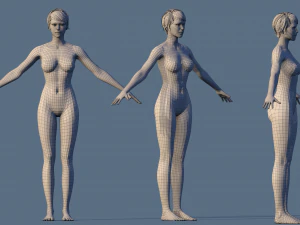 base character female 3D Model