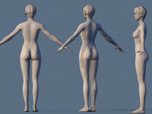 base character female Modelo 3D