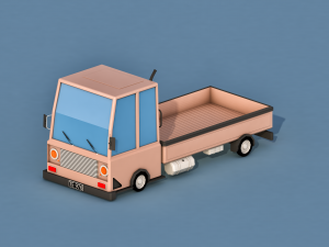 cartoon truck 3D Modell