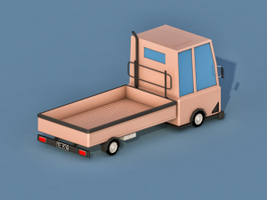 cartoon truck 3D Modell
