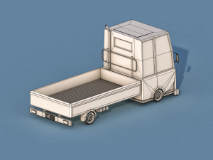 cartoon truck 3D Modell