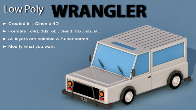 cartoon wrangler 3D 模型 .c4d .max .obj .3ds .fbx .stl .blend