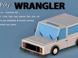 cartoon wrangler 3D Model