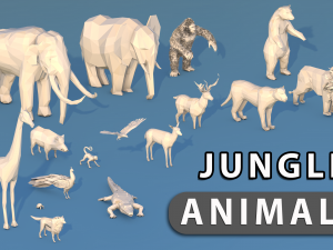 jungle animals 3D Model