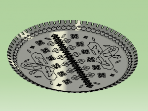 moroccan tray 3D-printmodel