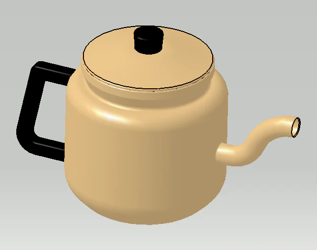 tea-pot 3D Print Model .c4d .max .obj .3ds .fbx .stl .blend