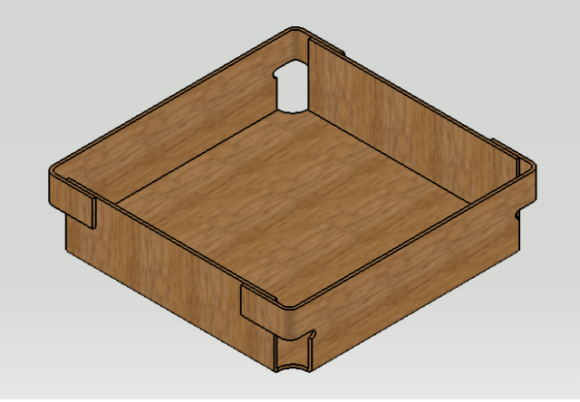 wood box Model do druku 3D .c4d .max .obj .3ds .fbx .stl .blend 