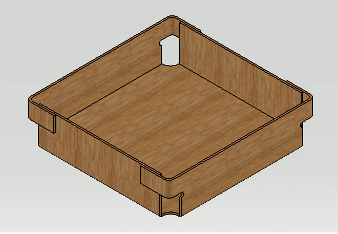 wood box 3D Print Model .c4d .max .obj .3ds .fbx .stl .blend 