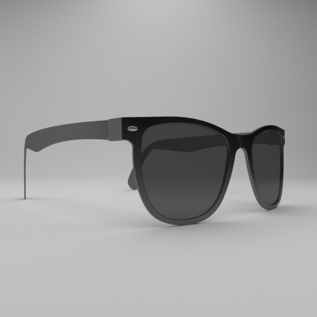 black sunglasses Model 3D .c4d .max .obj .3ds .fbx .stl .blend 