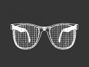 black sunglasses Model 3D