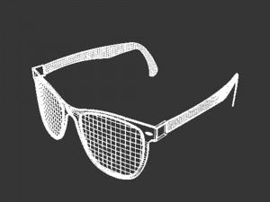 black sunglasses Model 3D