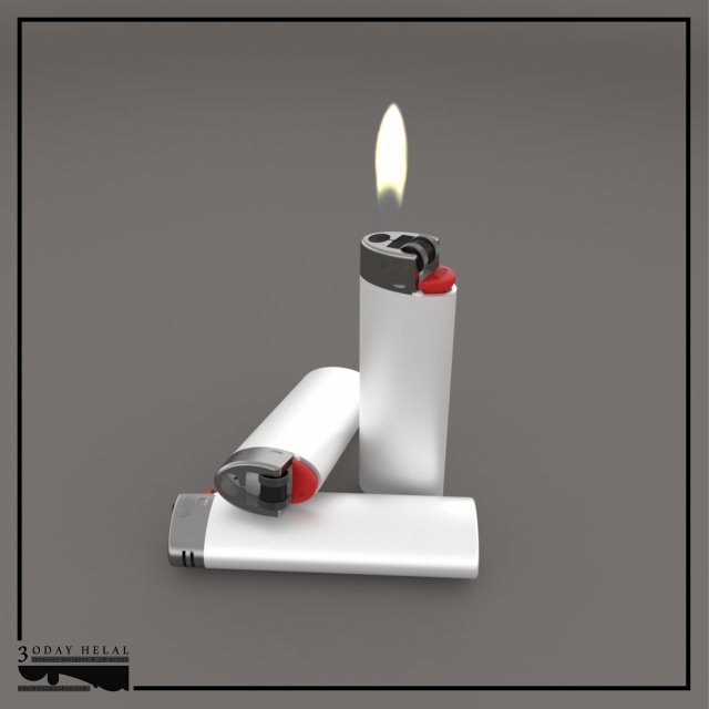 bic lighter 3D Model