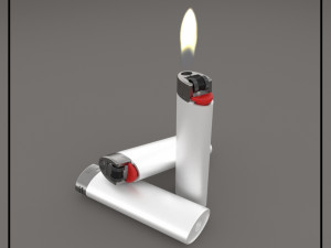 bic lighter Modello 3D