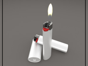 bic lighter Modello 3D