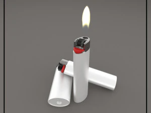 bic lighter 3D Model