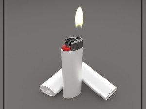bic lighter Modello 3D