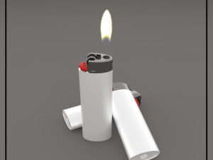bic lighter Modello 3D