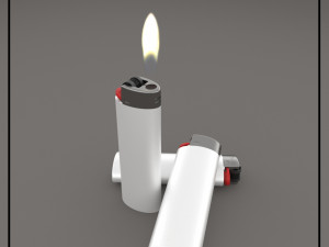 bic lighter Modello 3D
