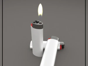 bic lighter 3D Model
