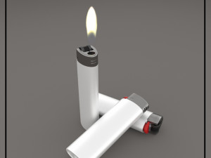 bic lighter Modello 3D