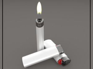 bic lighter Modello 3D