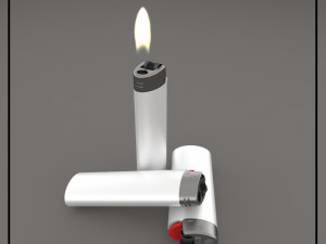 bic lighter Modello 3D